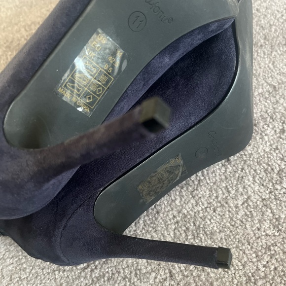 NWOT Navy heeled boots 11 - Picture 13 of 13